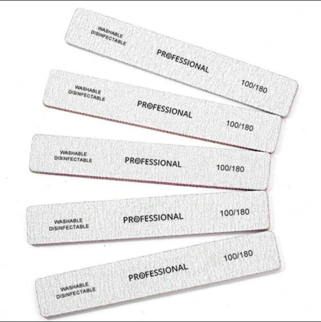 1 Professional Nail File - 100/180 Grit File