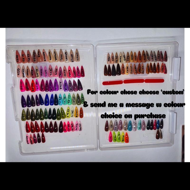 Handmade Press On Toe Nails with Gel & Builder Gel - Multiple Colours Available