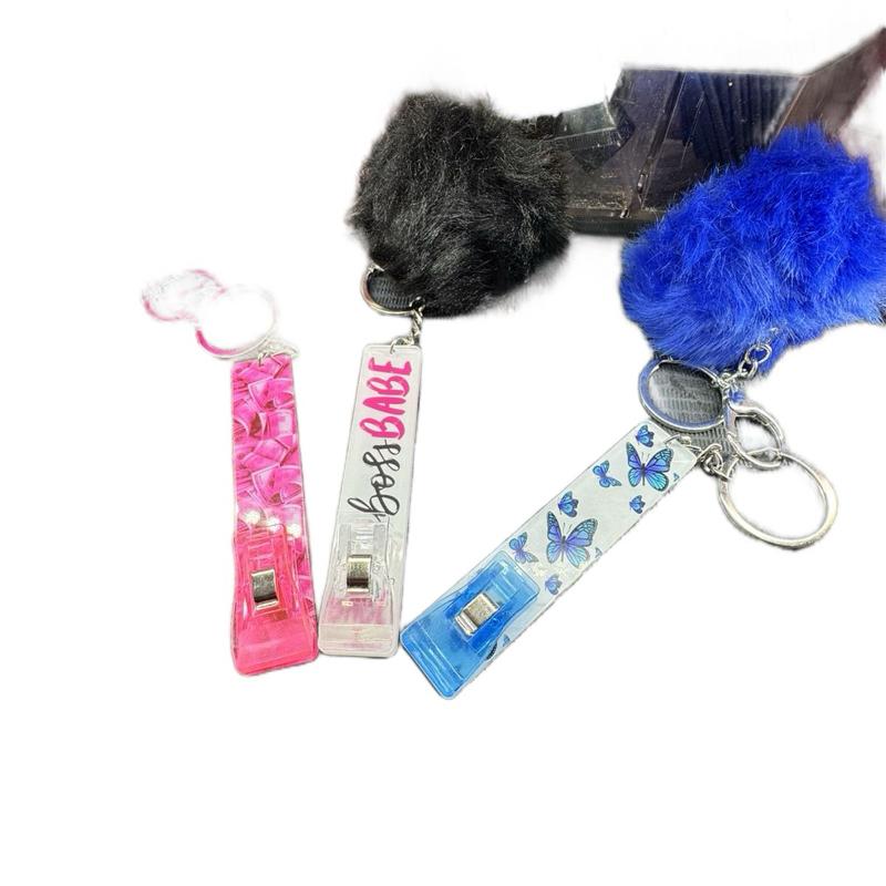 Long Nail Keychain Tool – Card Puller & Can Opener | Nail Saver Key Chain for Acrylic & Press-On Nails