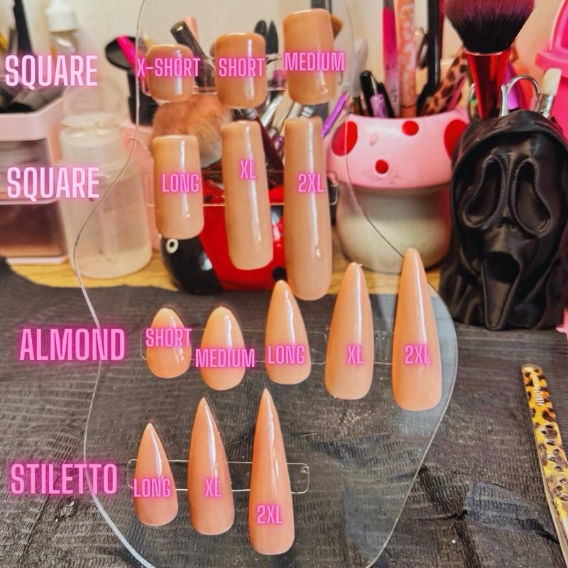 Handmade Press On Nails - Basic Black French Tip Nails